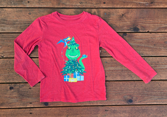 Cat&Jack Grinch Long Sleeve Shirt-6/7
