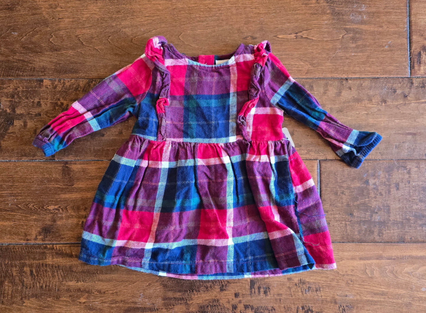 Carter's Girls Plaid Dress Set-3/6M