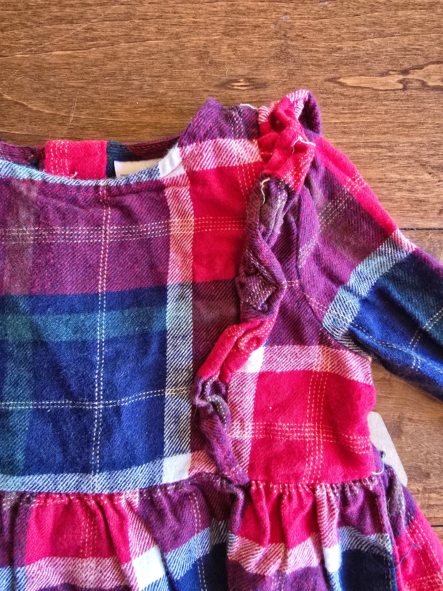 Carter's Girls Plaid Dress Set-3/6M