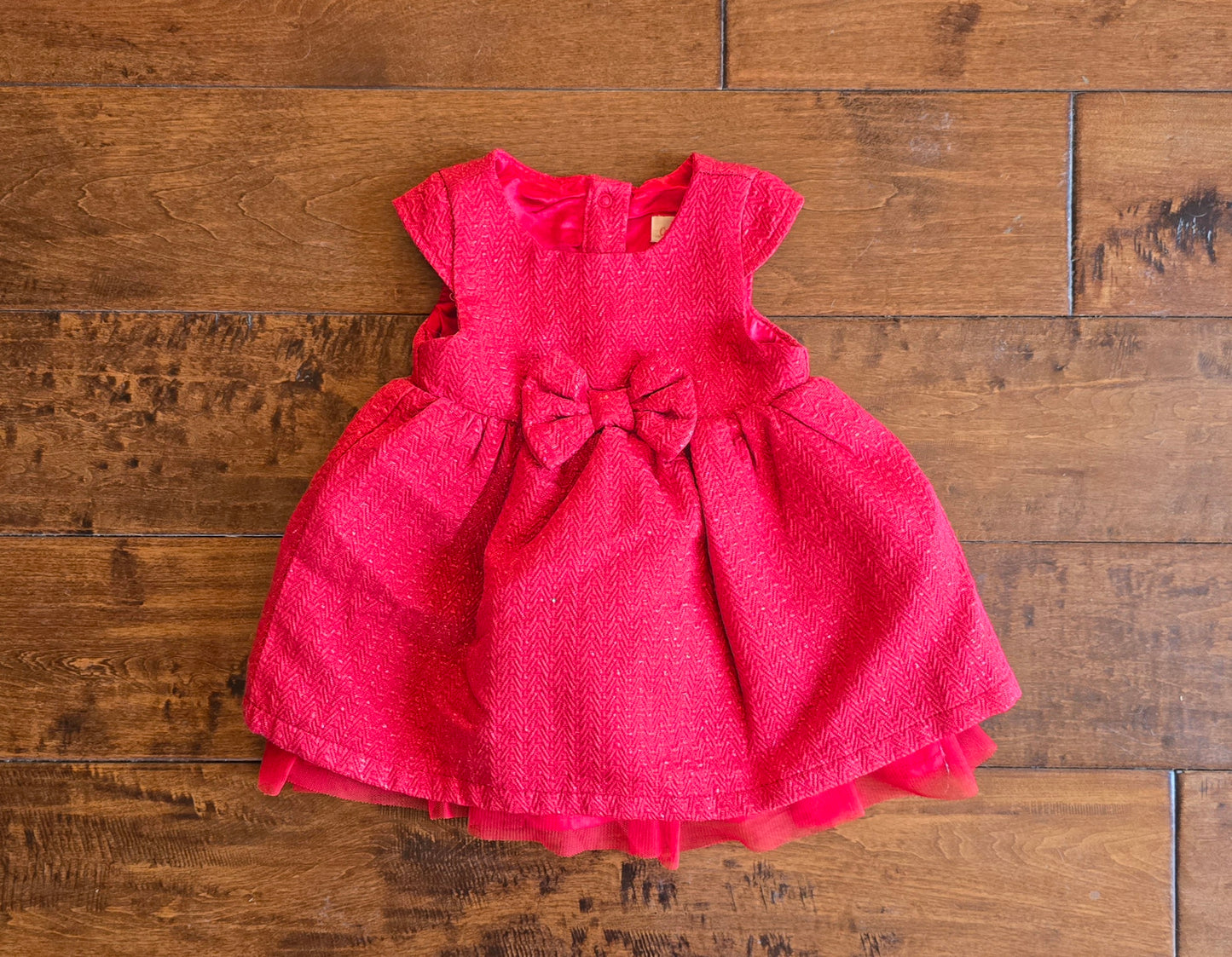 Cat&Jack Girls Formal Christmas Dress-6/9M