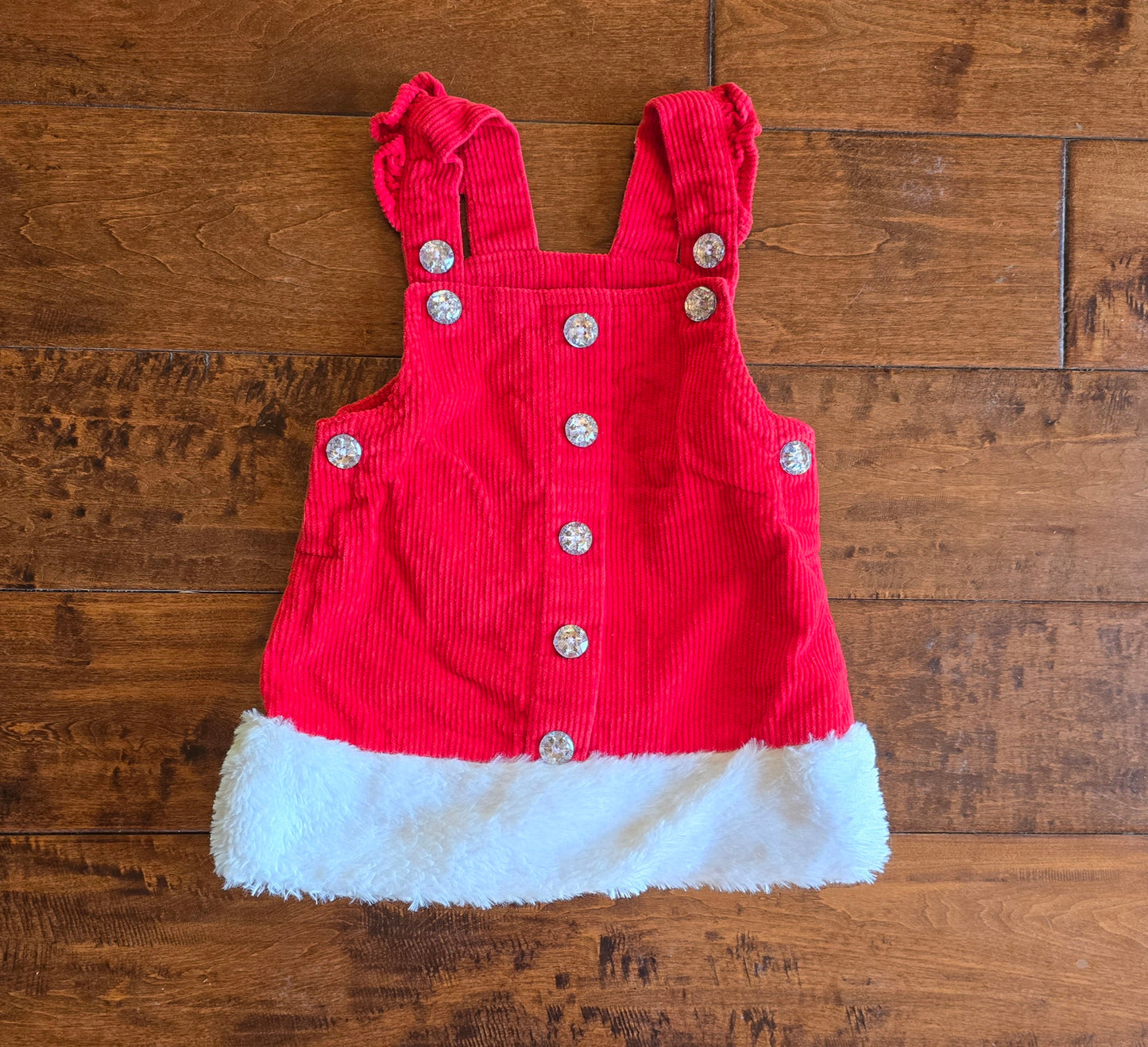 Girls Corduroy Overall Dress-12M