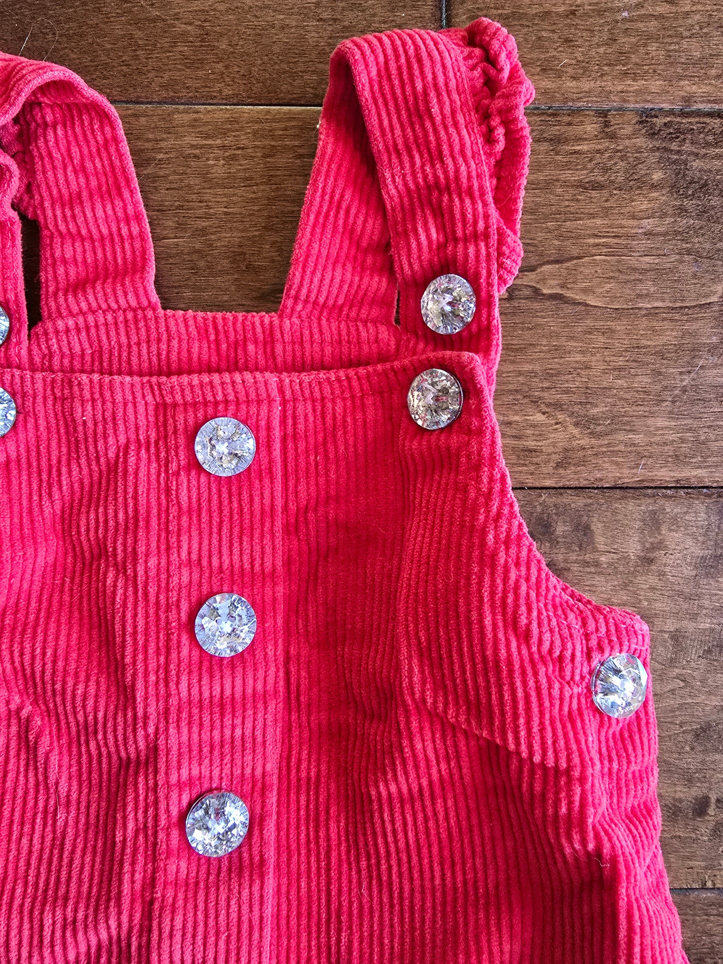 Girls Corduroy Overall Dress-12M