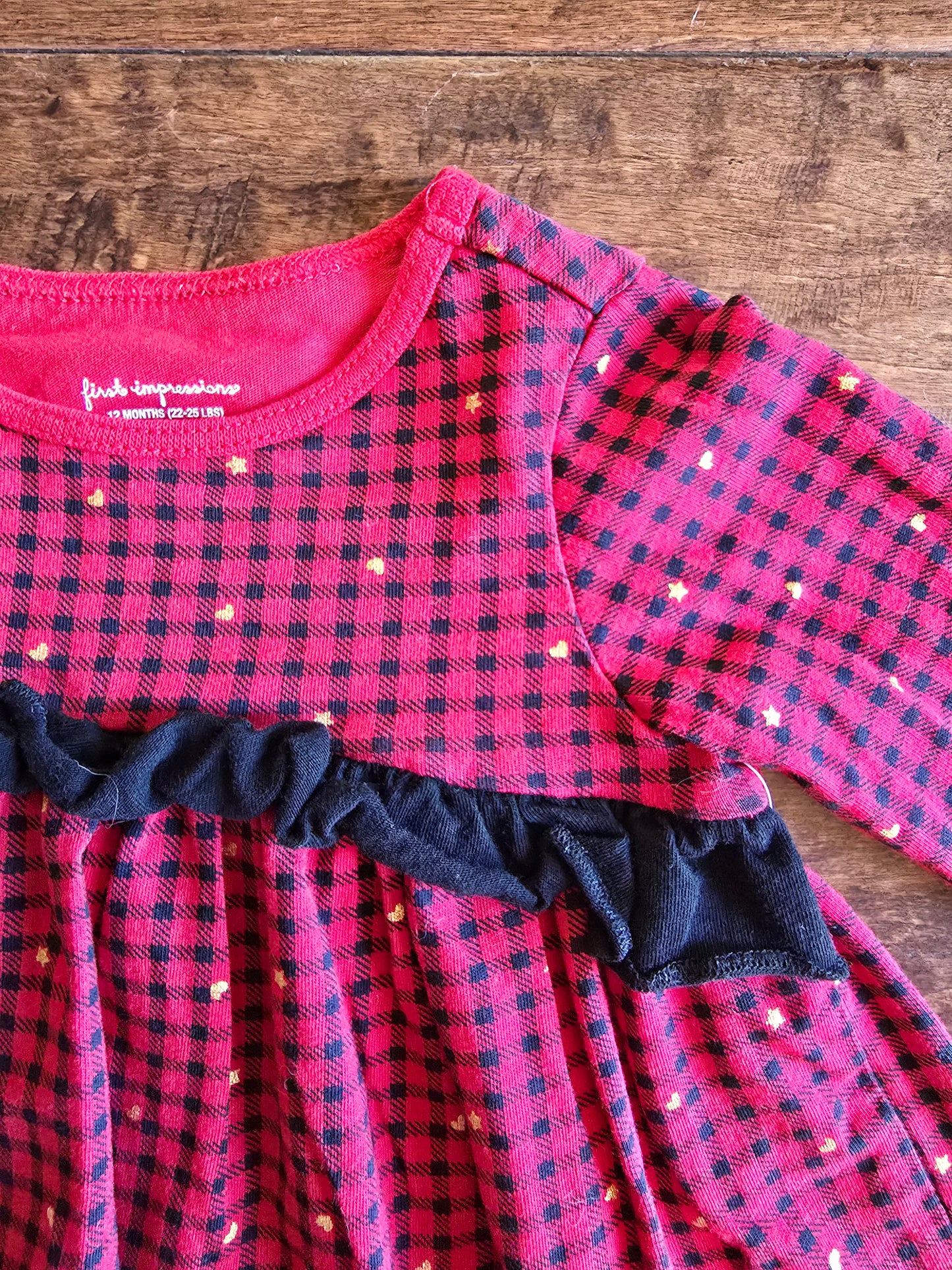 First Impression Girls Christmas Dress-12M