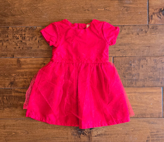 Carter's Girls Red Formal Dress-12M