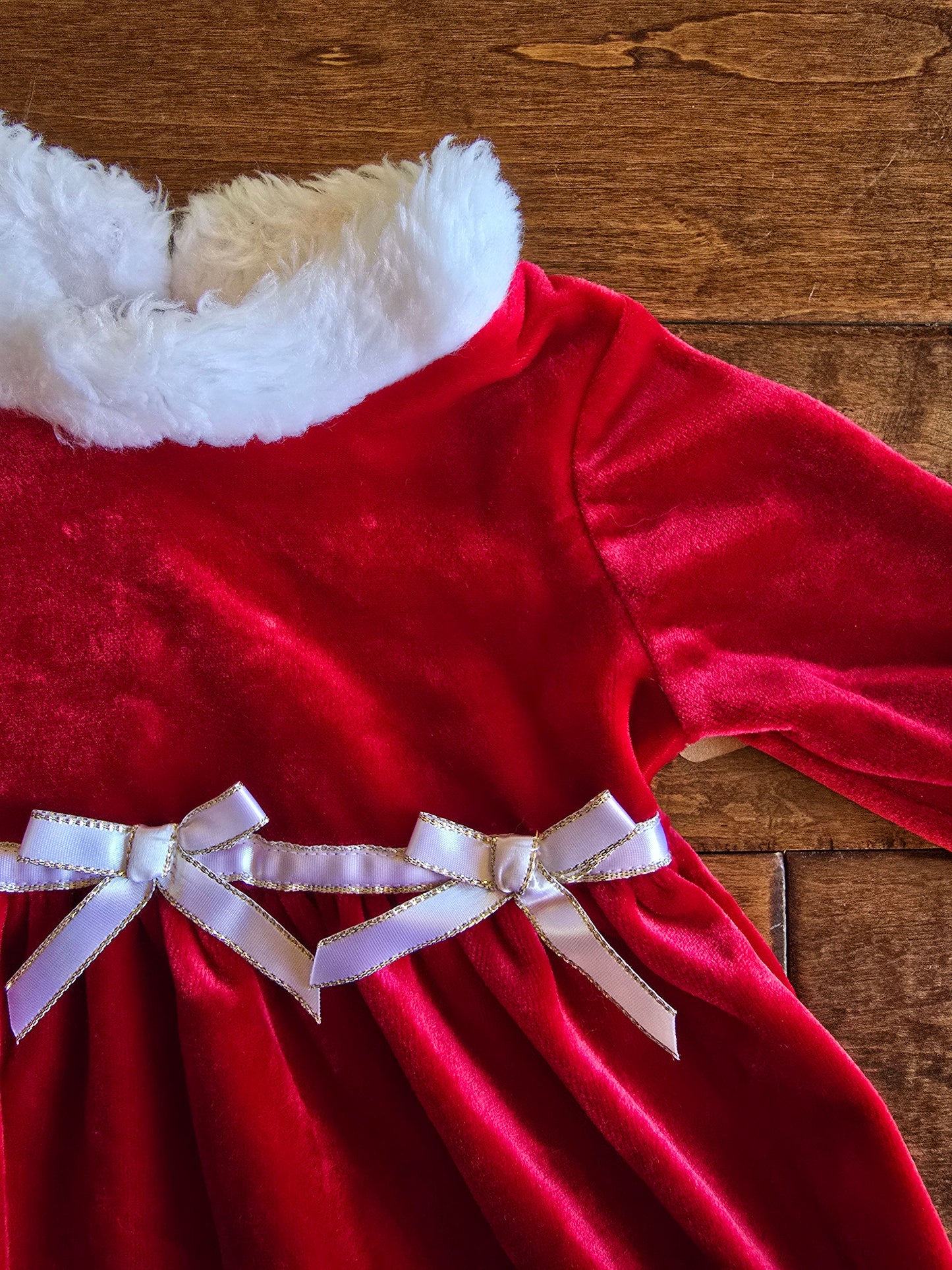 Youngland Girls Christmas Dress-6/9M