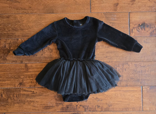RockYourBaby Girls Velvet Dress-12/18M