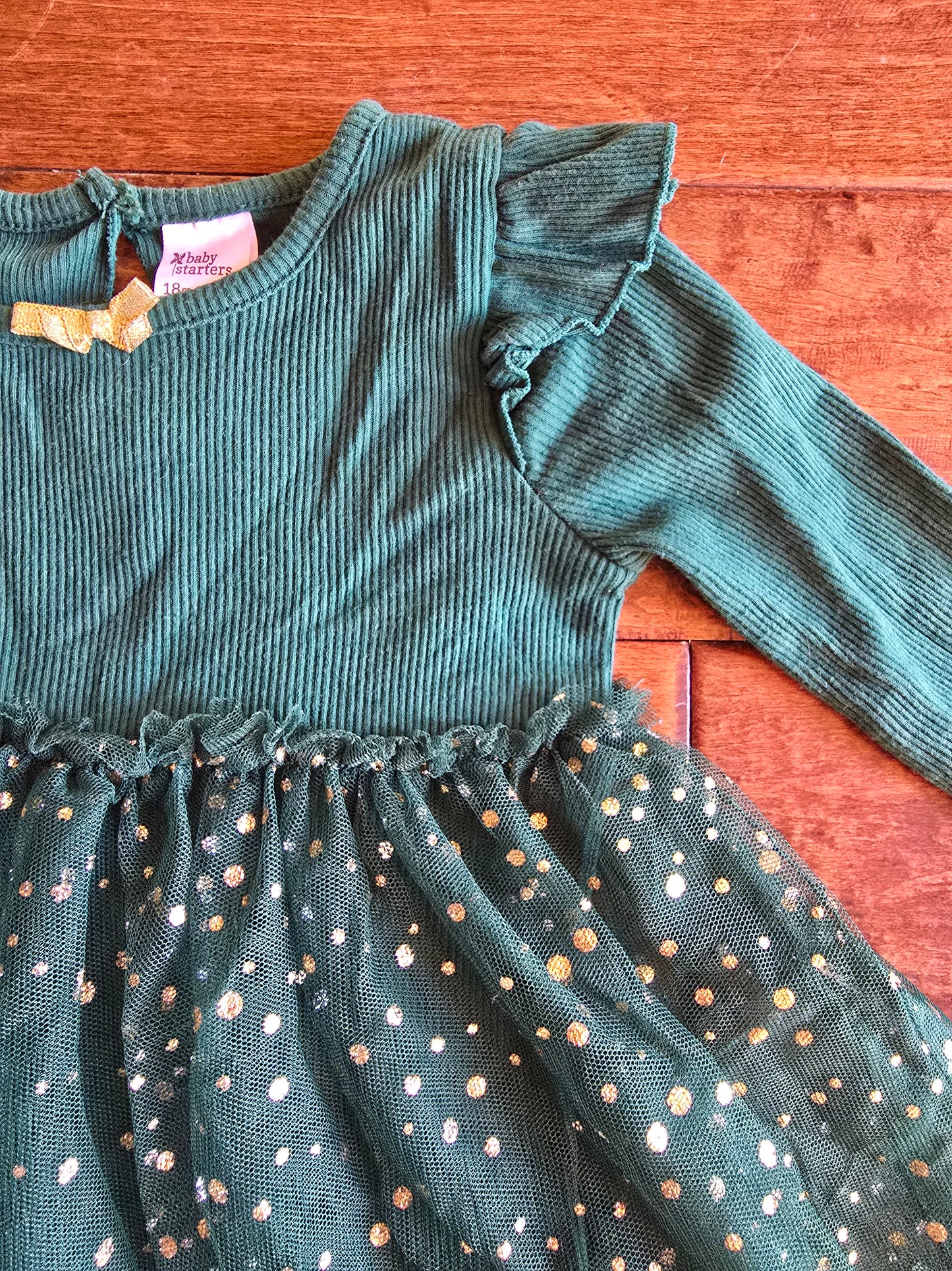 Baby Starters Girls Long Sleeve Dress-18M