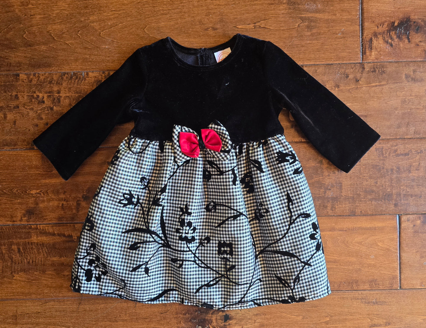 Wonder Nation Girls Christmas Dress-18M