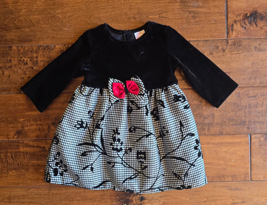 Wonder Nation Girls Christmas Dress-18M