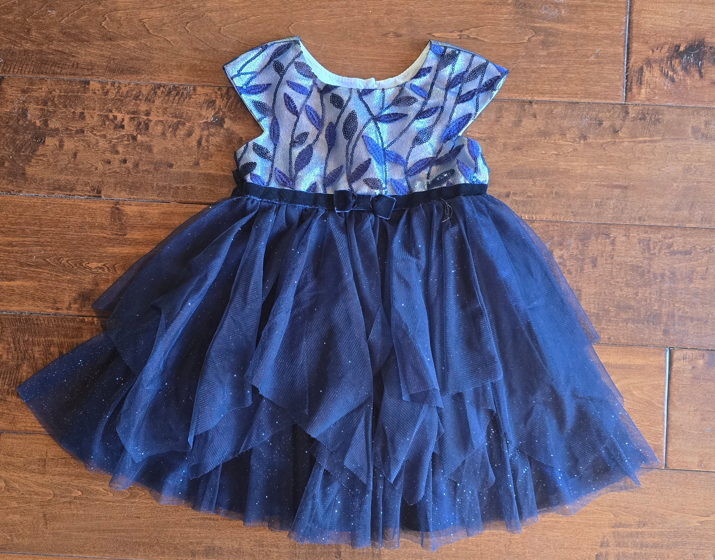 Jone Michelle Navy Sequins Dress-2T
