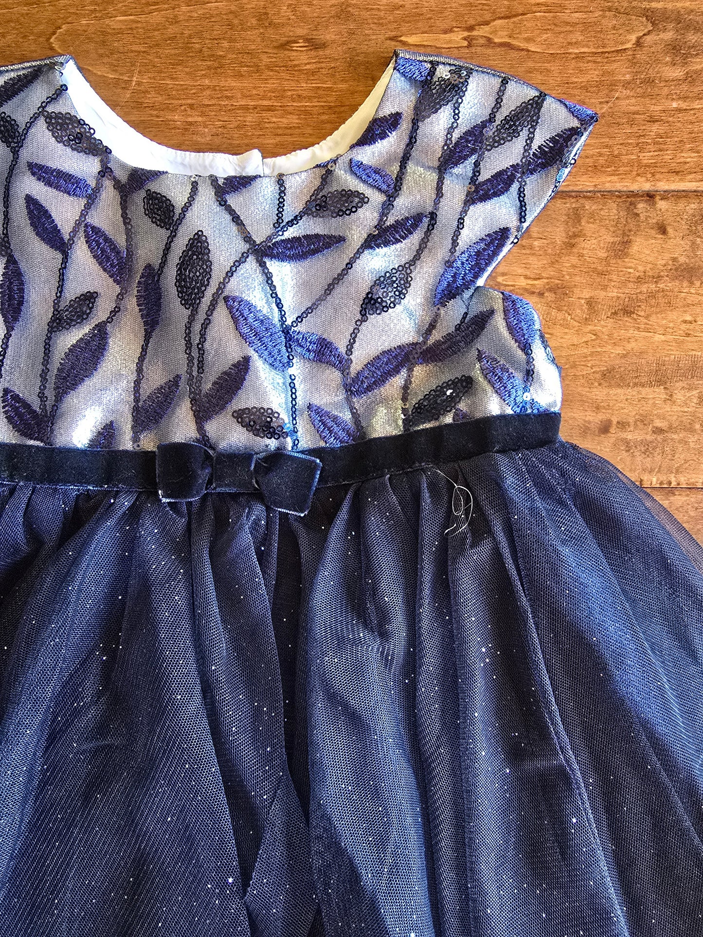 Jone Michelle Navy Sequins Dress-2T