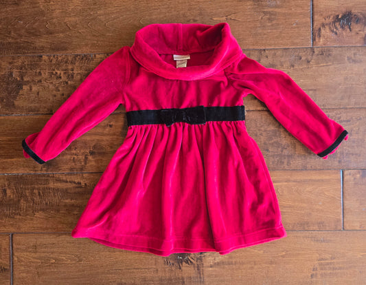 Maggie&Zoe Velvet Turtle Neck Dress-2T