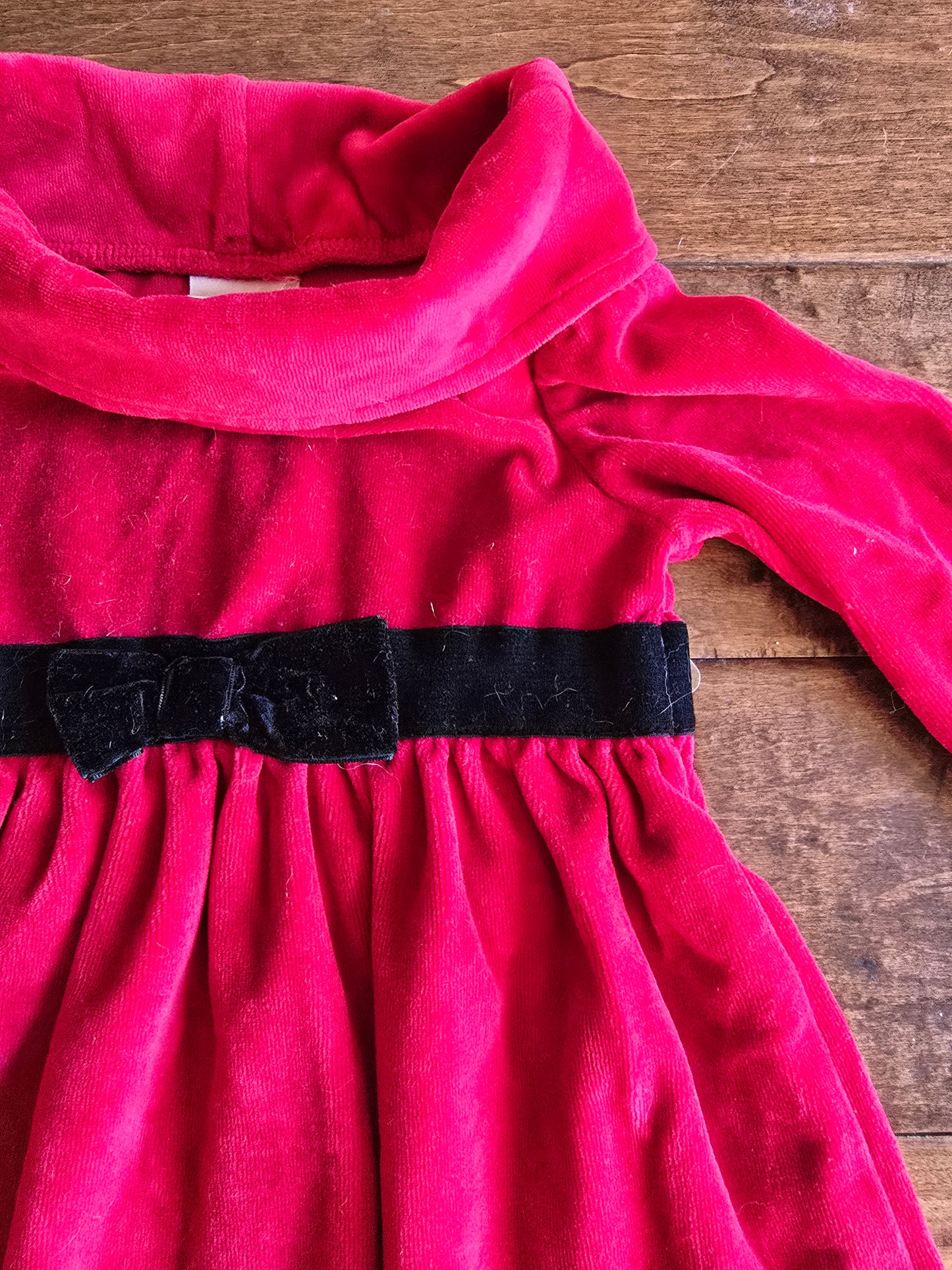 Maggie&Zoe Velvet Turtle Neck Dress-2T