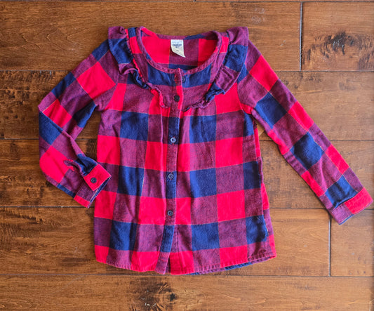 OshKosh Girls Long Sleeve Dress-4T