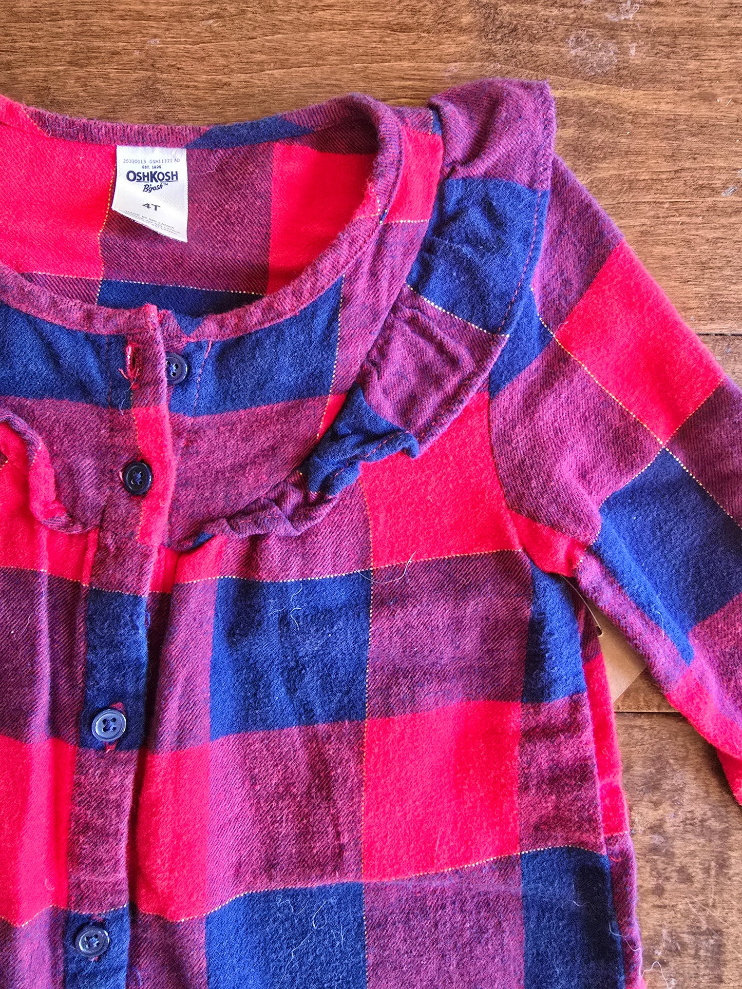 OshKosh Girls Long Sleeve Dress-4T