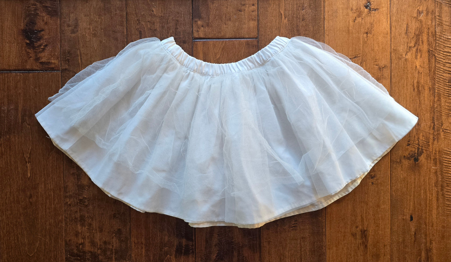 Carter's Girls White Tulle Skirt-5
