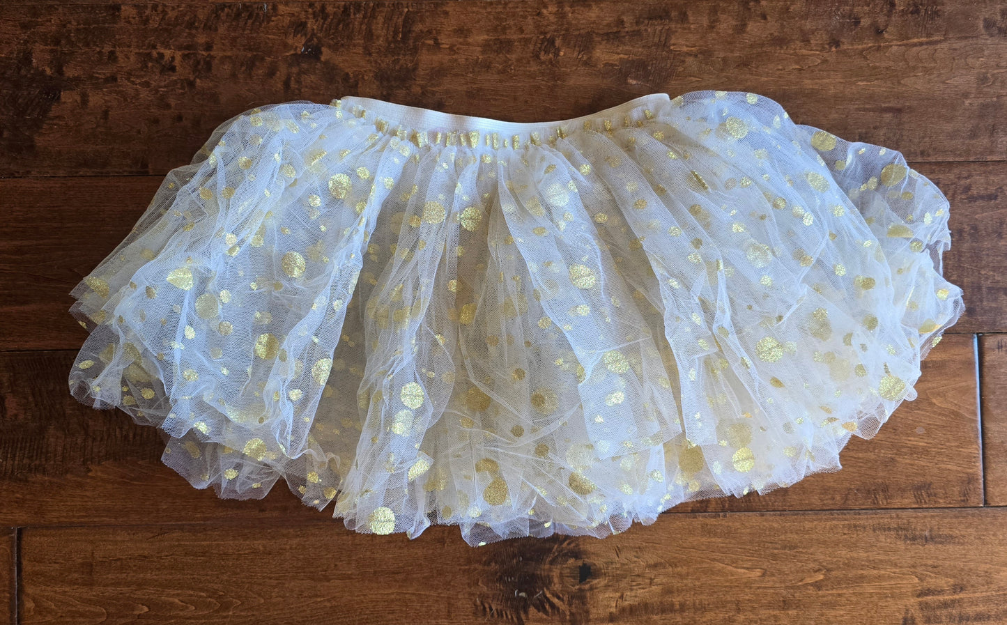 Balera Girls Gold Tulle Skirt-5
