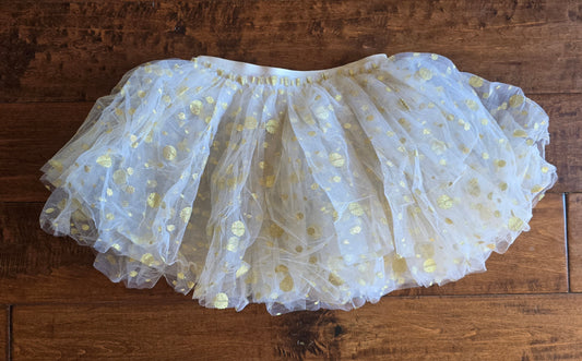 Balera Girls Gold Tulle Skirt-5