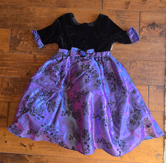 Jona Michelle Plum Dress-4T
