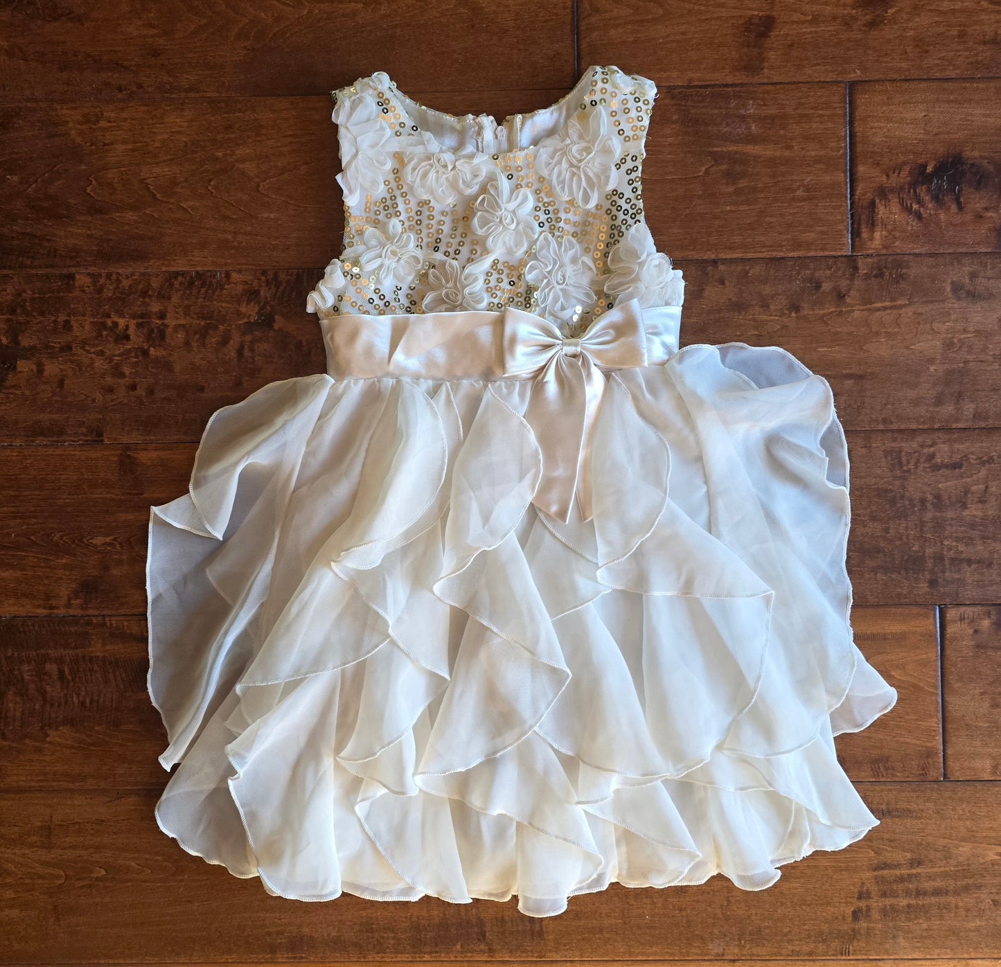 American Princess Cream Formal Dress-5