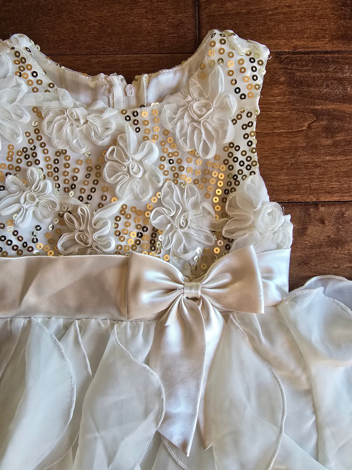 American Princess Cream Formal Dress-5