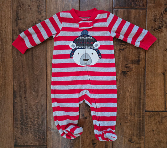 Carter's Boys Fleece Zip Pajama-3M