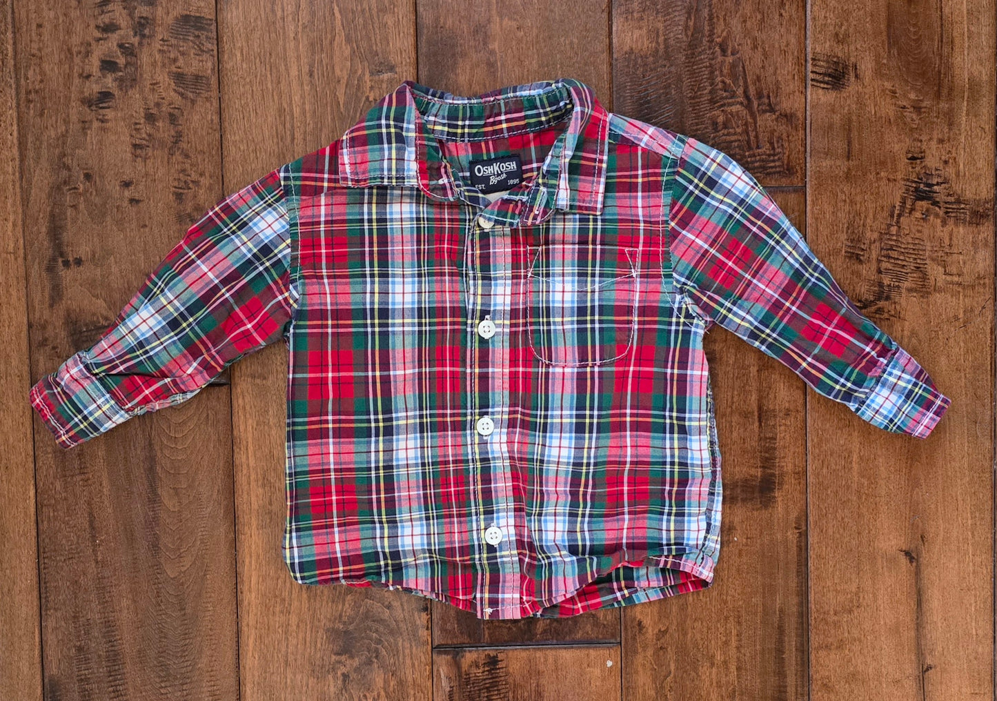 OshKosh Boys Button Down Shirt-12M