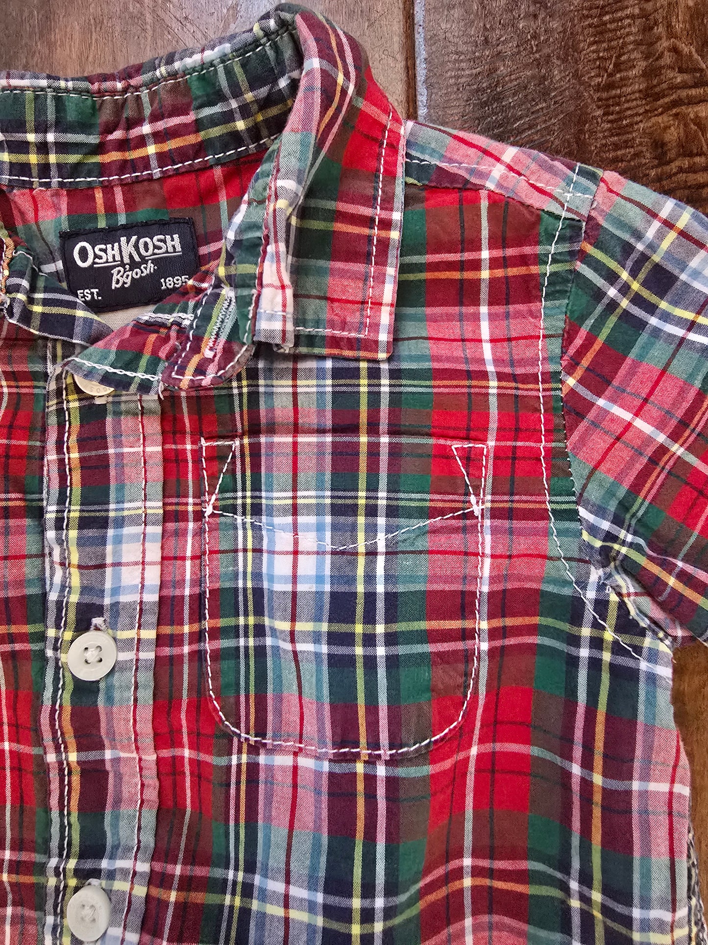 OshKosh Boys Button Down Shirt-12M