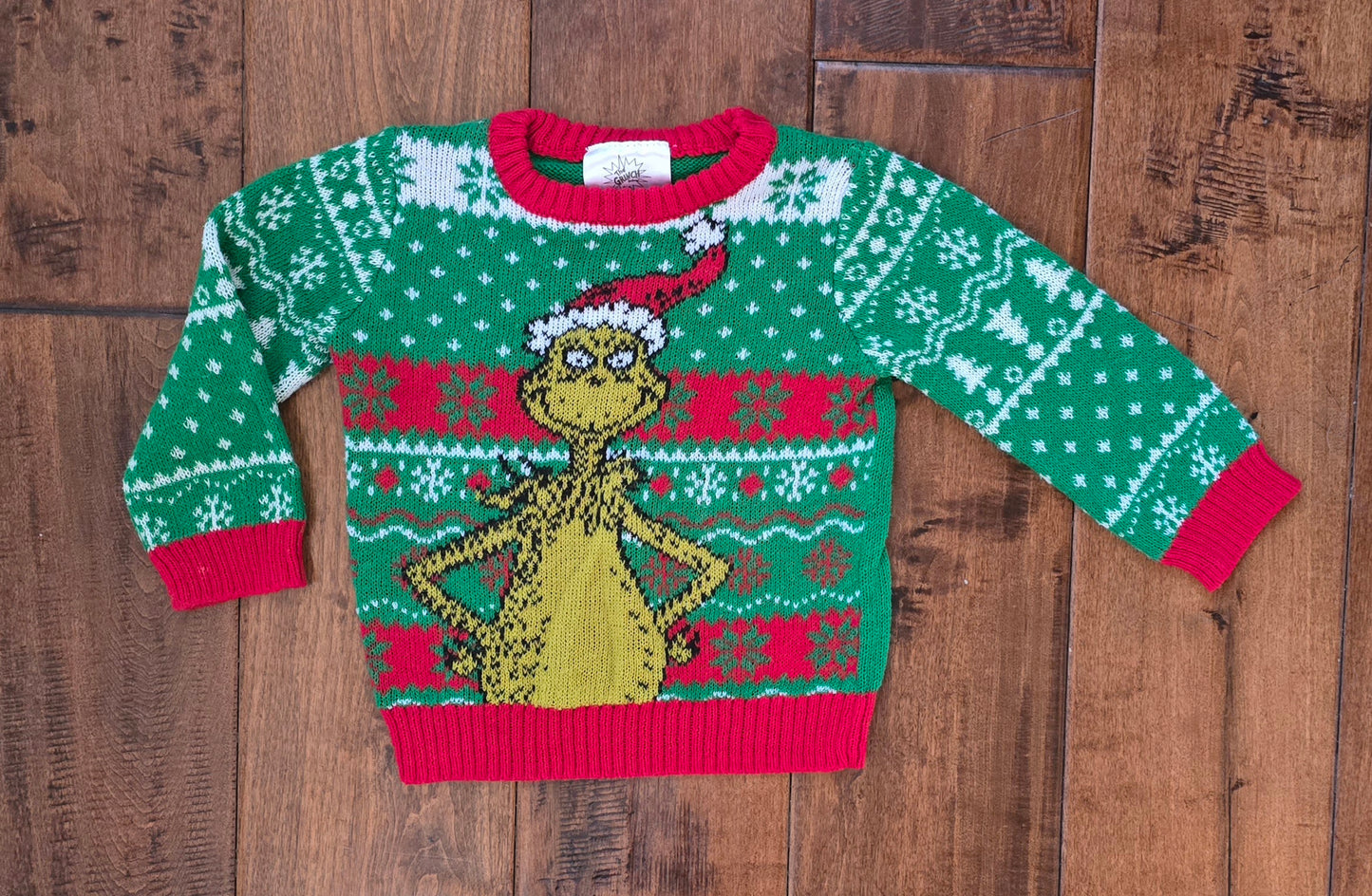 The Grinch Crewneck Sweater-6/9M