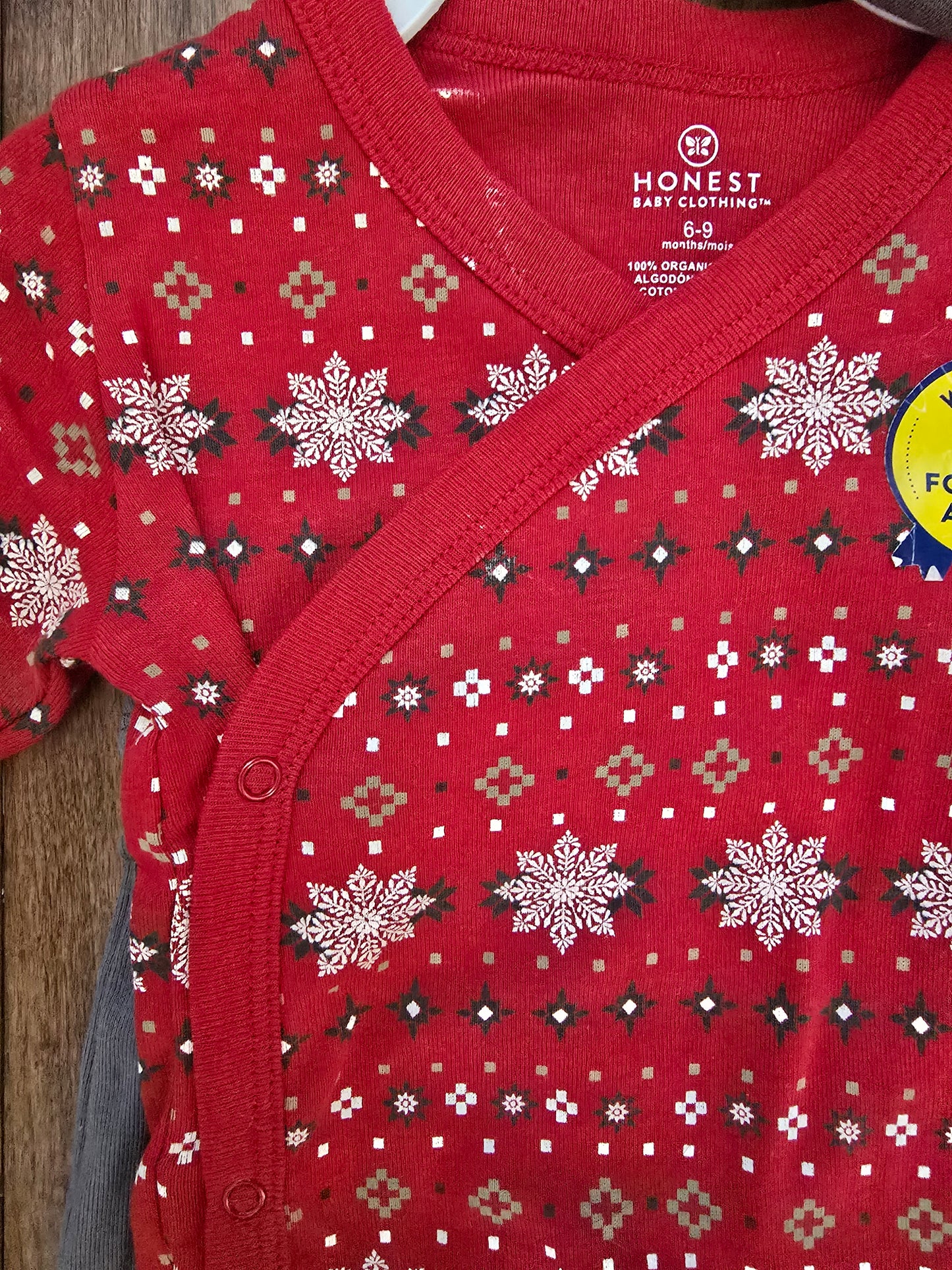 NWT Honest 3 Piece Bodysuit Outfit-6/9M