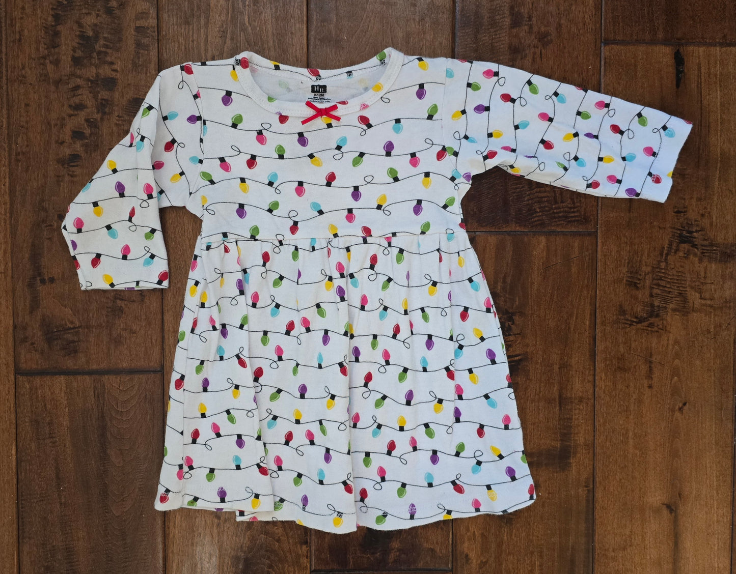 H&B Girls Long Sleeve Dress-9/12M