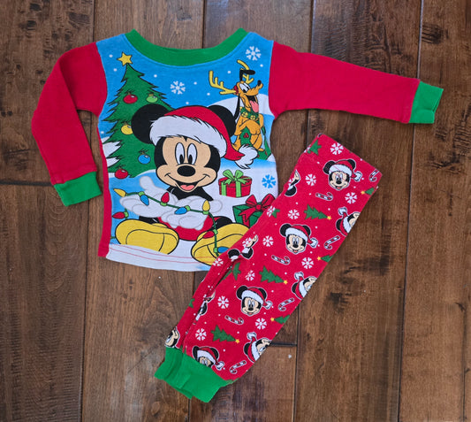 Disney Mickey Mouse Snug Pajama Set-9M
