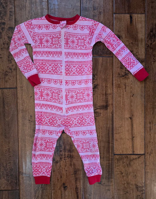 Kidtopia Girls Snug Fit Zip Pajama-18M