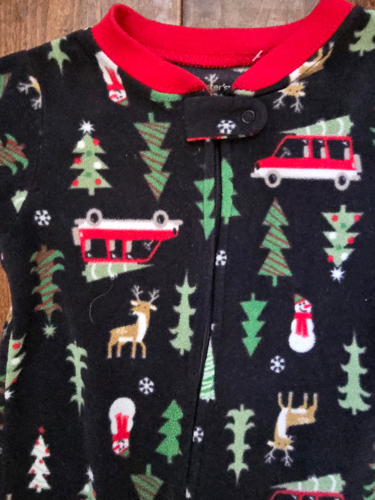 Carter's Boys Fleece Christmas Tree Pajama-12M