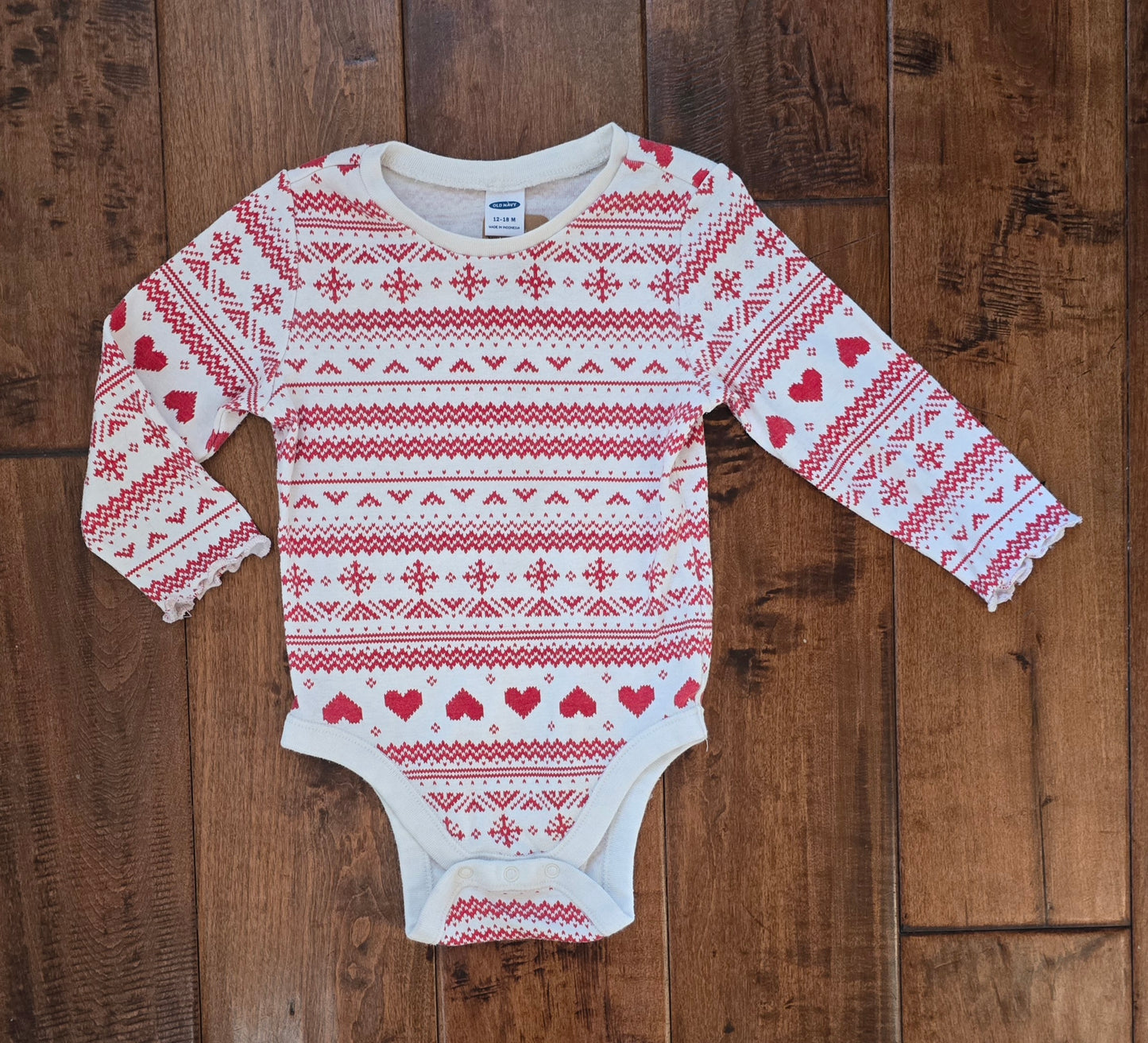 Old Navy Long Sleeve Bodysuit-12/18M