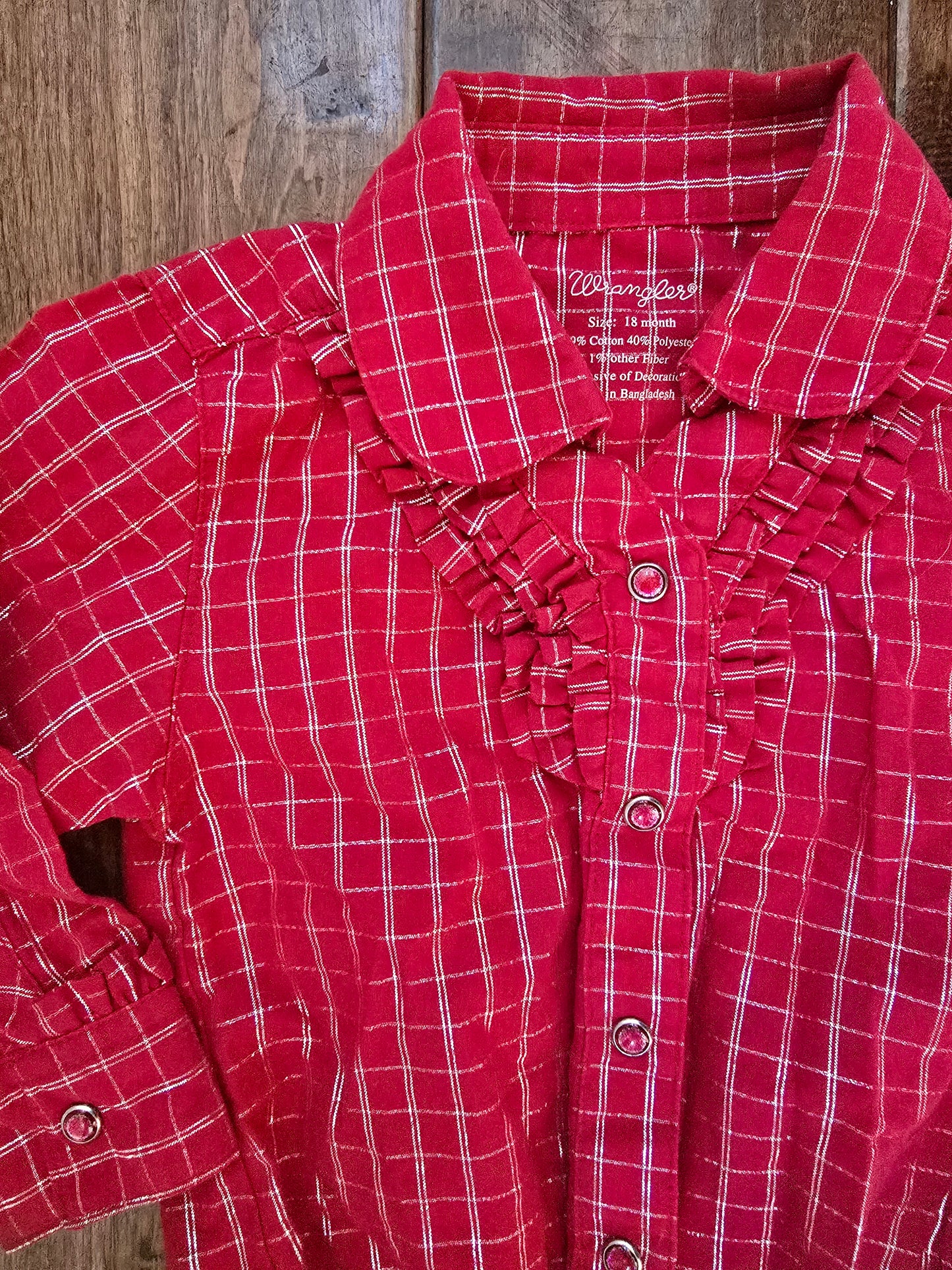 Wrangler Collared Bodysuit-18M