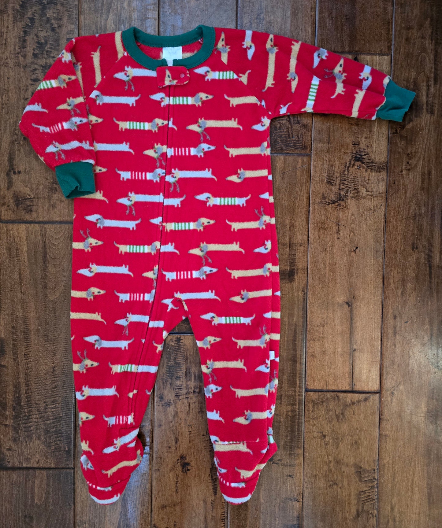 Just Born Fleece Zip Snug Fit Pajama-24M