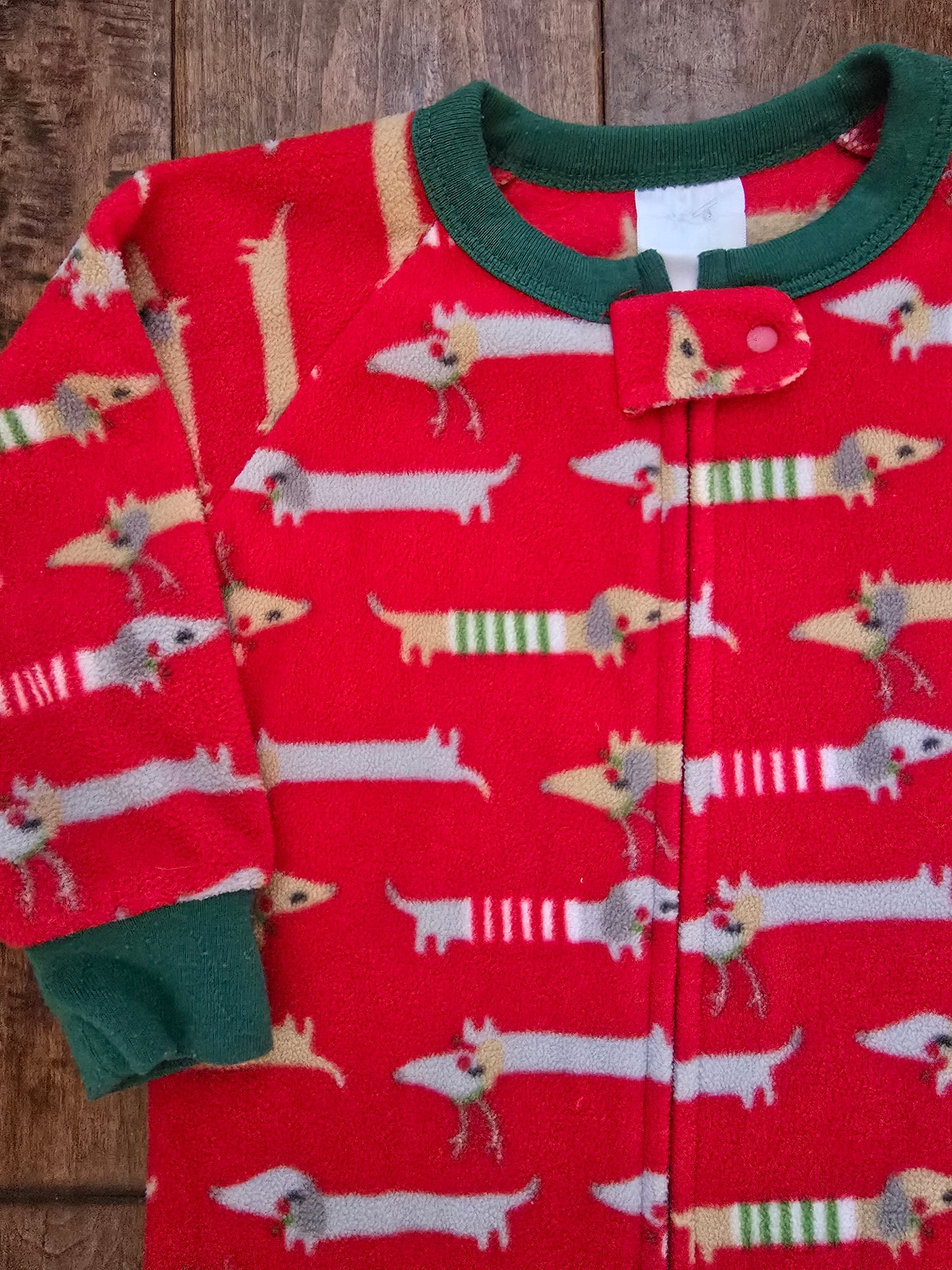 Just Born Fleece Zip Snug Fit Pajama-24M