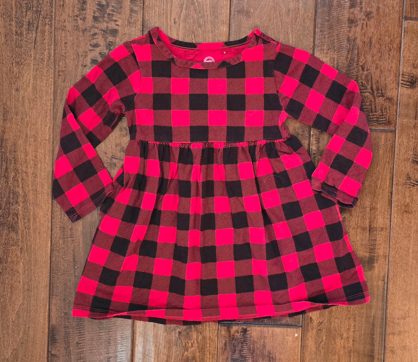 Wonder Nation Girls Long Sleeve Dress-2T