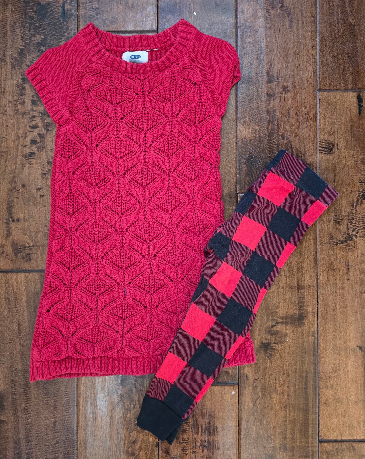 Old Navy Girls Sweater Dress+Leggings-3T