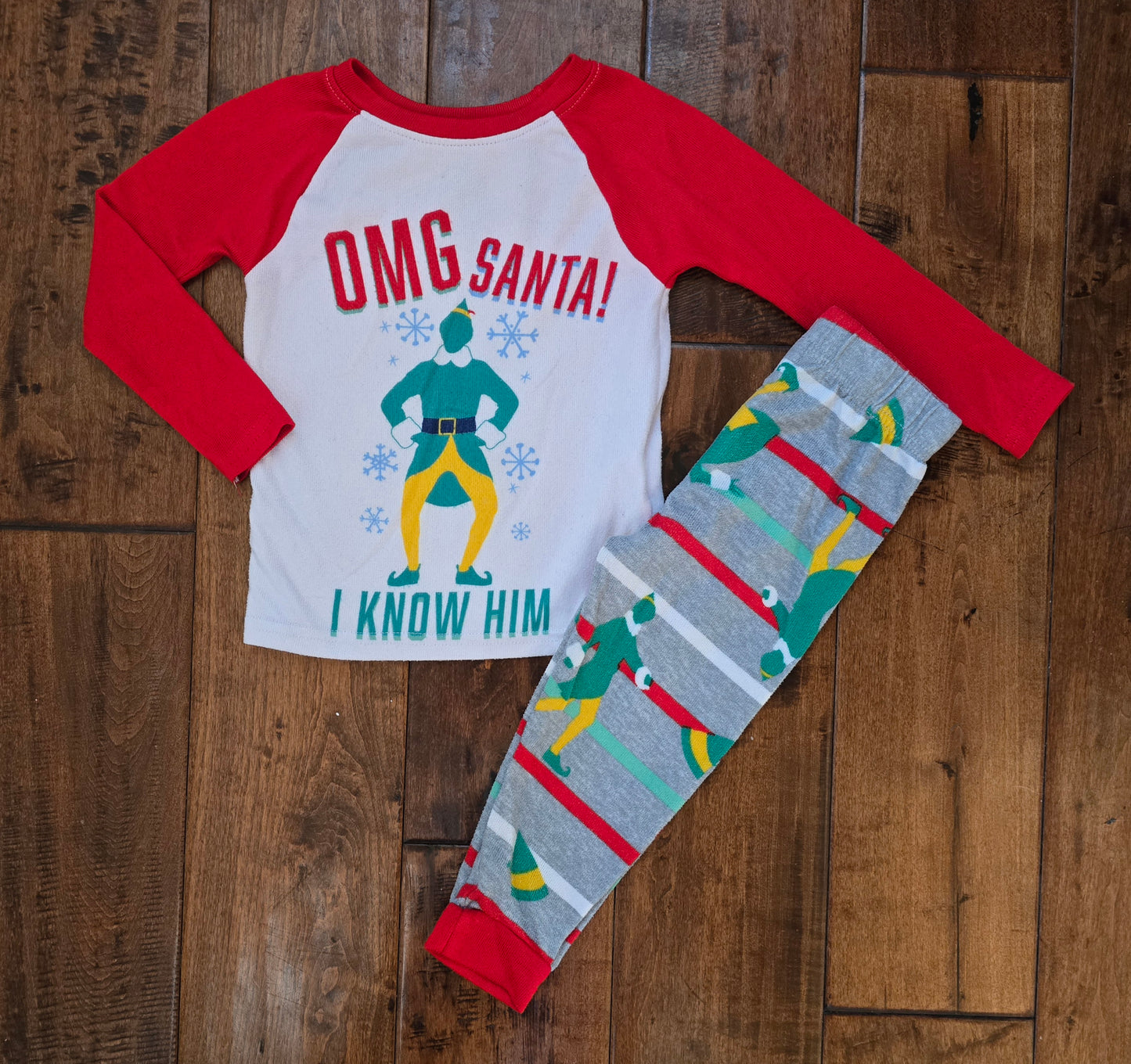 Elf Boys Snug Fit Pajama Set-2T