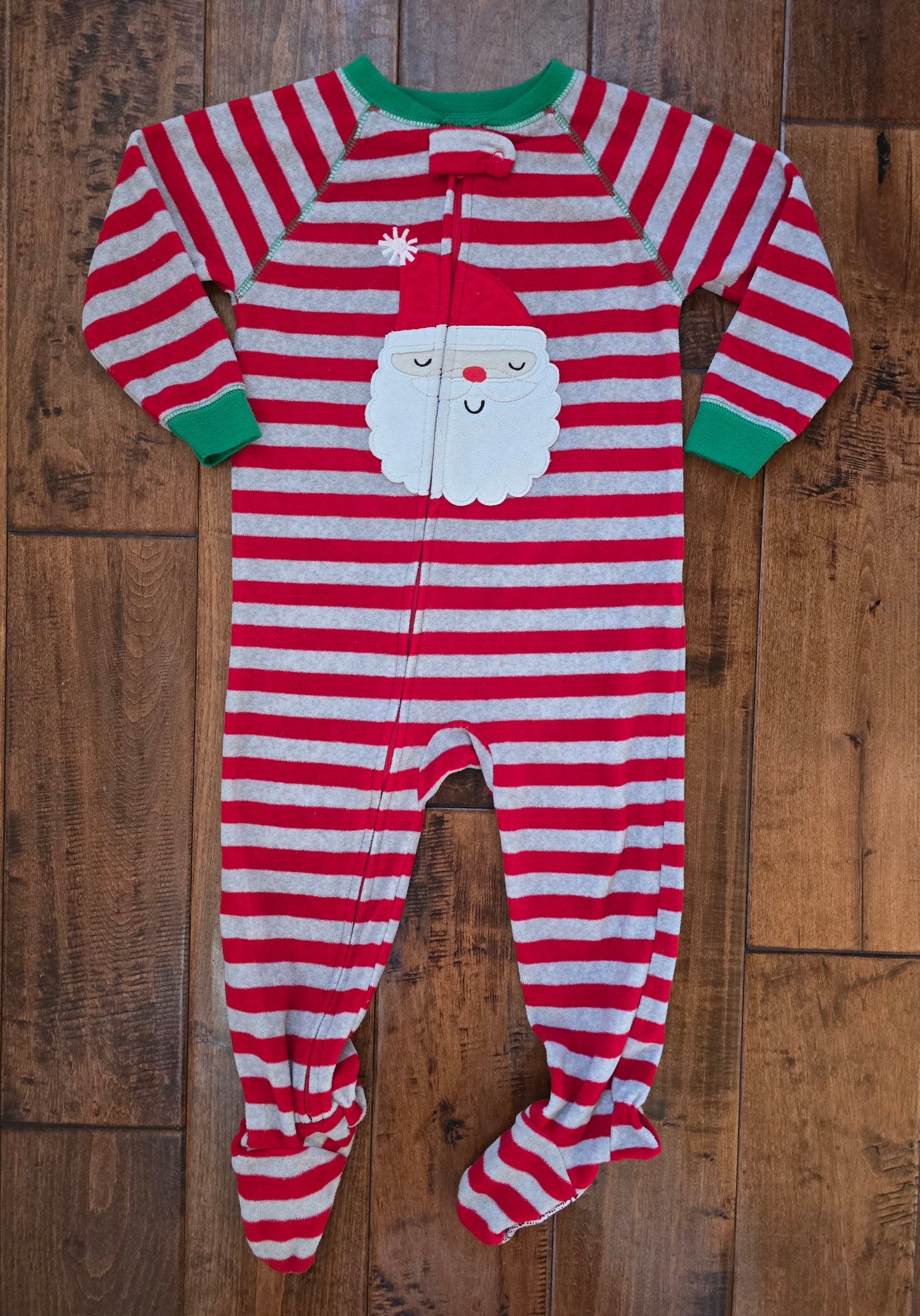 Just One You Boys Santa Fleece Pajama-2T
