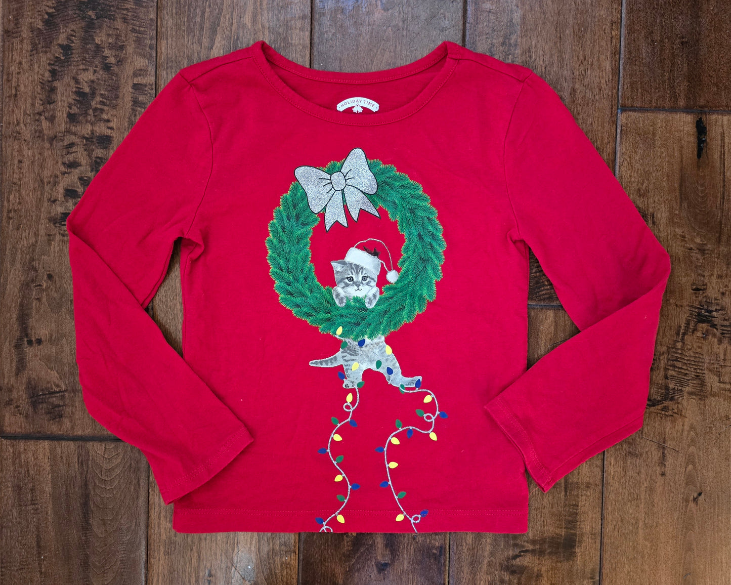 Holiday Time Girls Long Sleeve Shirt-4/5T