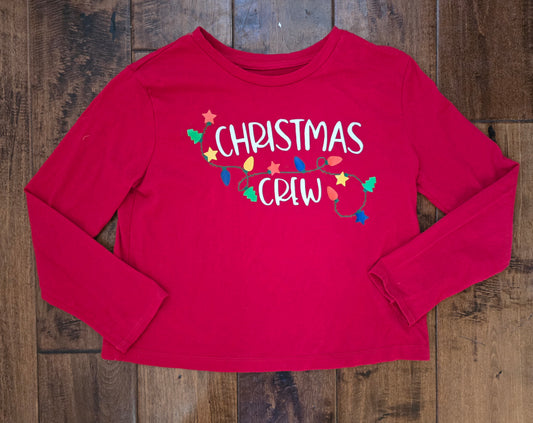 Holiday Time Girls Red LS Shirt-7/8