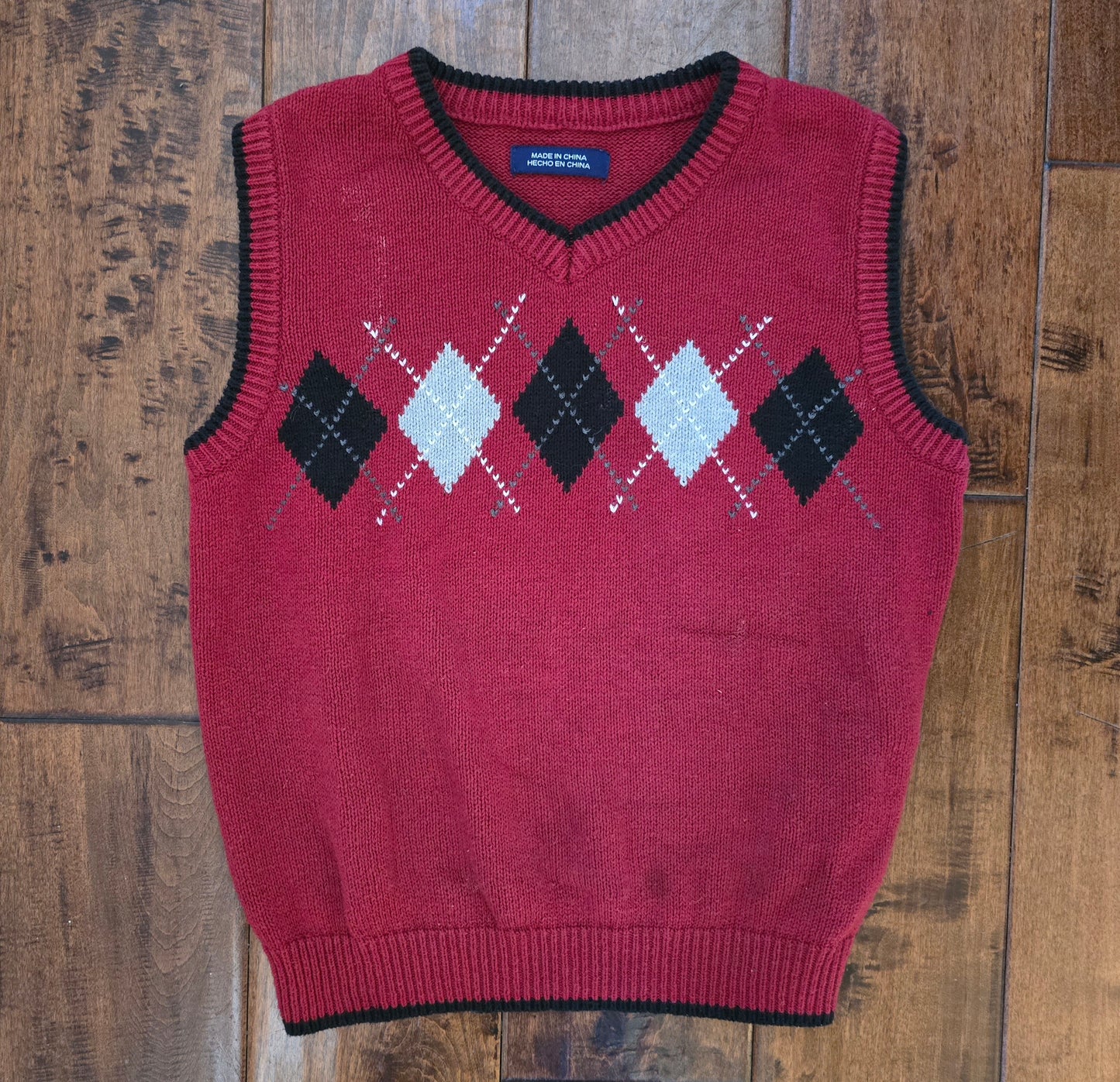 Boys Red Sweater Vest-7