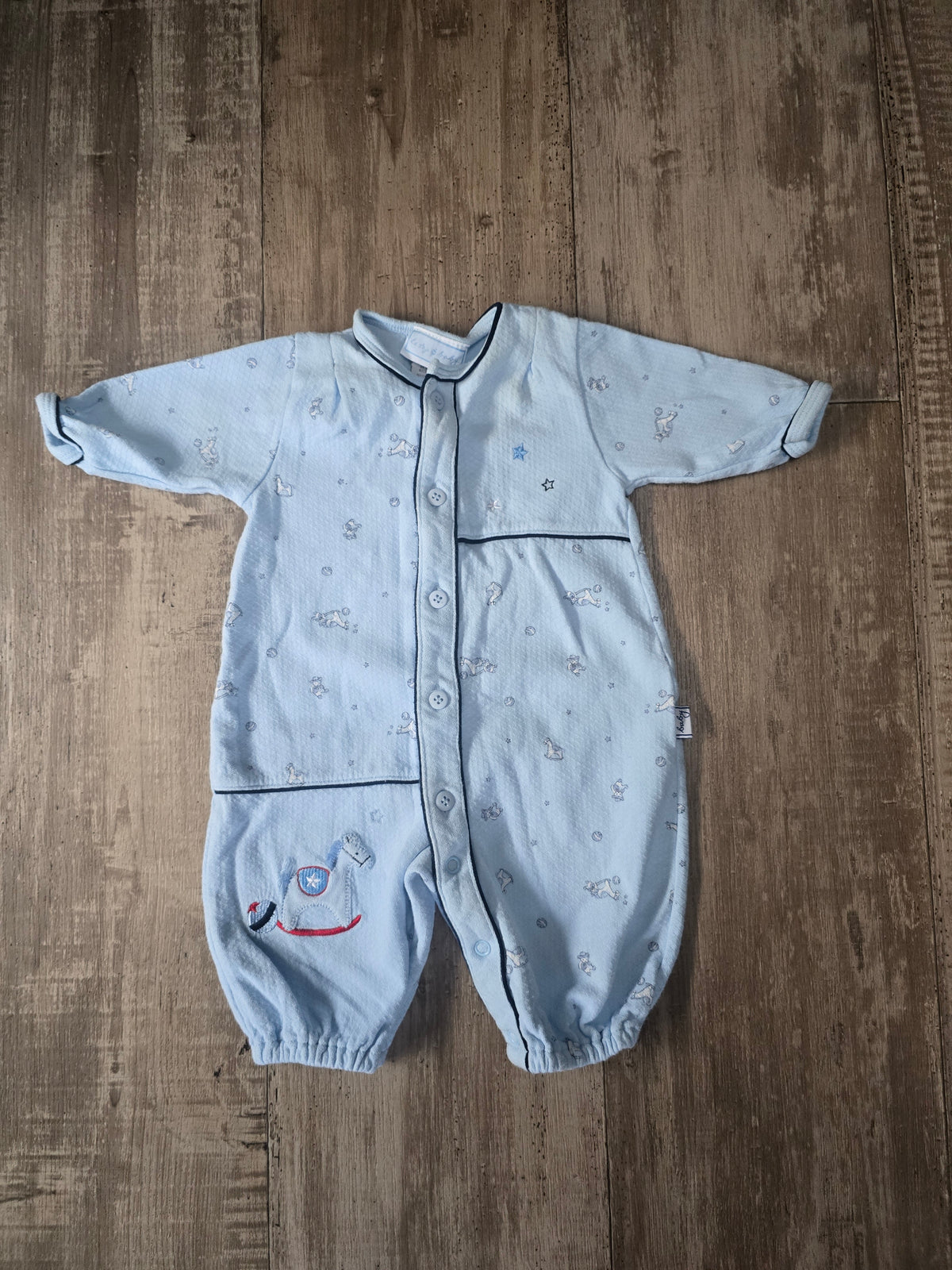 Boys Cotton Sleeper Romper – NB