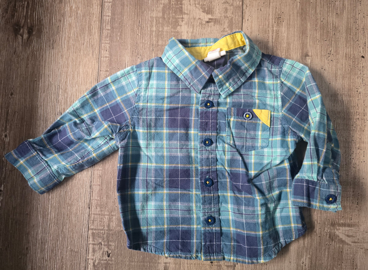 Cat&Jack Boys Button-Down Shirt – 3/6 M