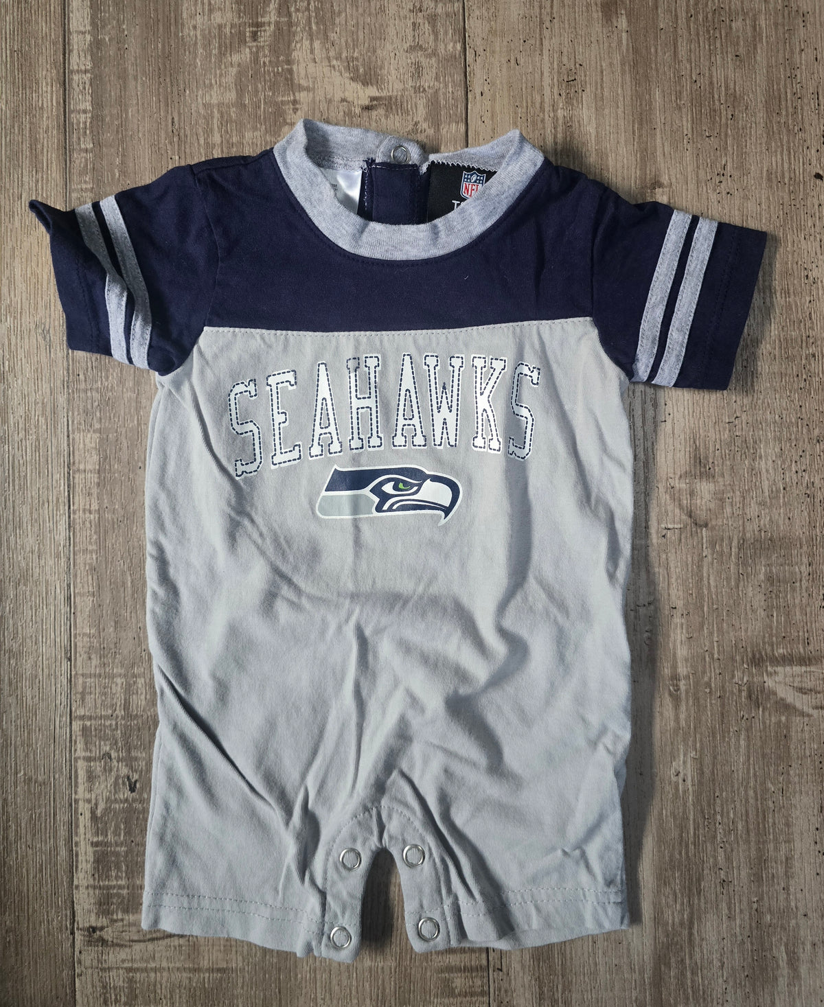 NFL Seattle Seahawks Boys Romper - 0/3M