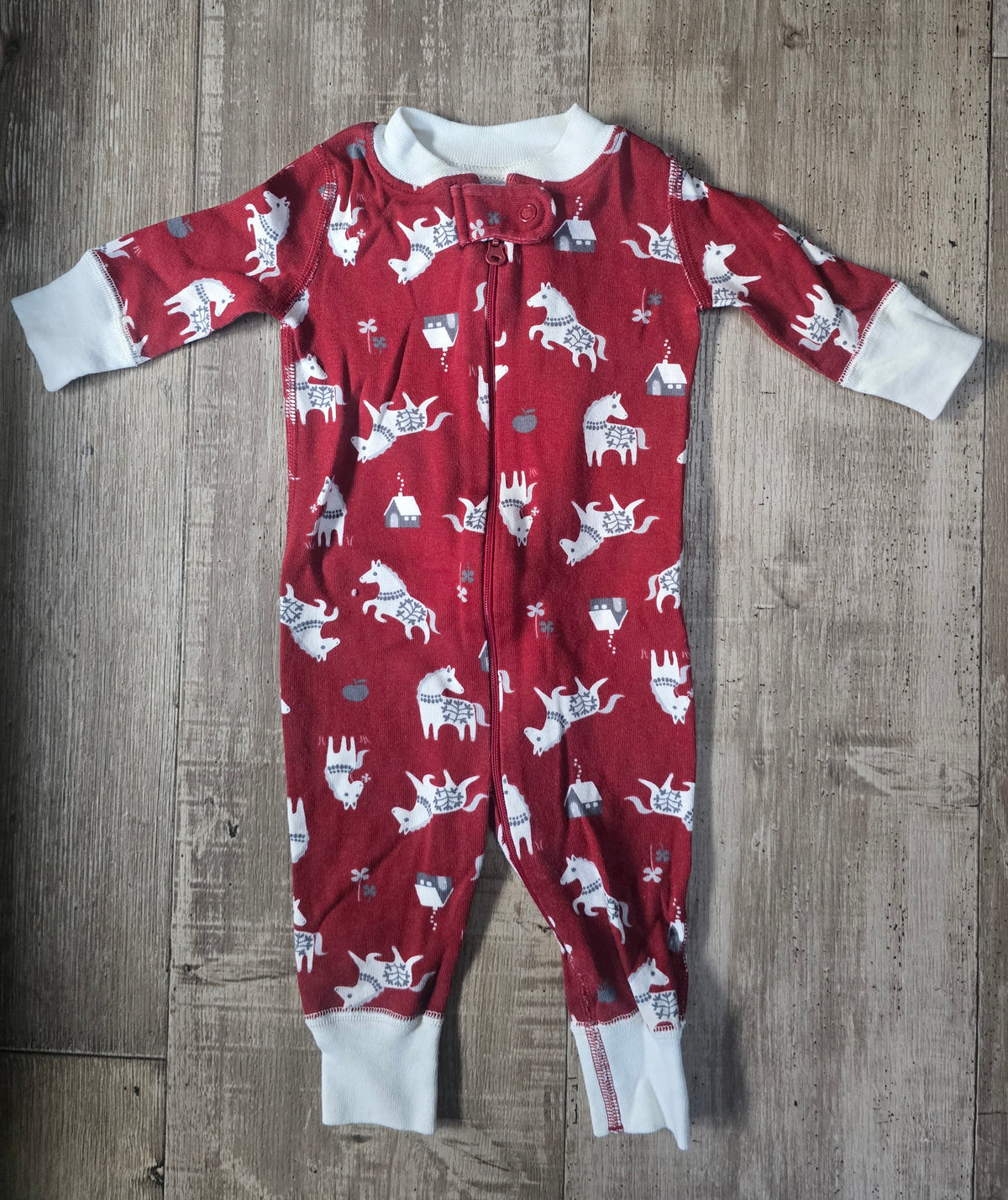 Hannah Andersson Boys Organic Zip Sleeper - 0/6M