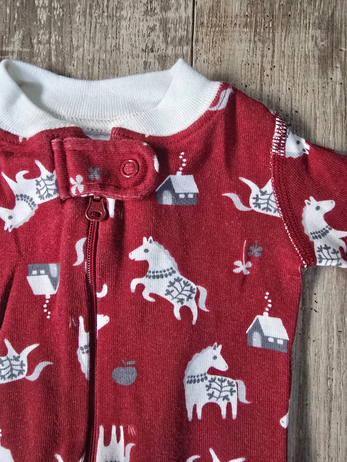 Hannah Andersson Boys Organic Zip Sleeper - 0/6M